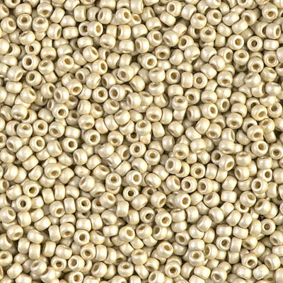 Miyuki 11 Round Seed Bead, 11-4201F, Duracoat Galvanized Matte Silver, 13 grams