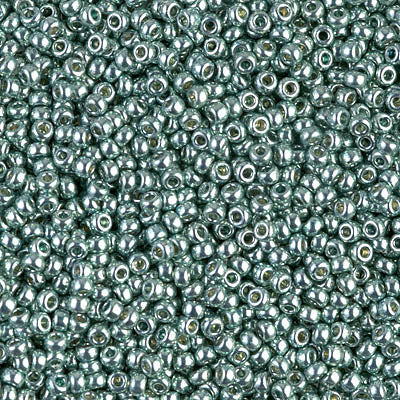 Miyuki 11 Round Seed Bead, 11-4216, Duracoat Galvanized Sea Foam, 13 grams