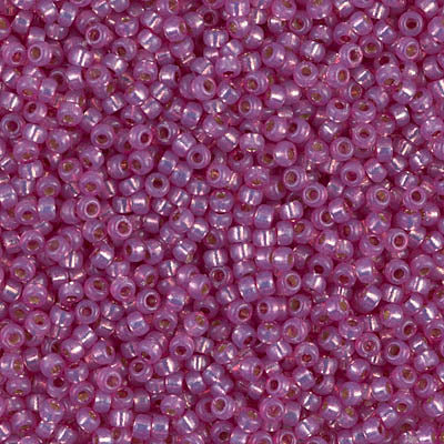 Miyuki 11 Round Seed Bead, 11-4246, Duracoat Silverlined Dyed Lilac, 13 grams