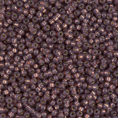 Miyuki 11 Round Seed Bead, 11-4249, Duracoat Silver Lined Dyed Rose Bronze, 13 grams