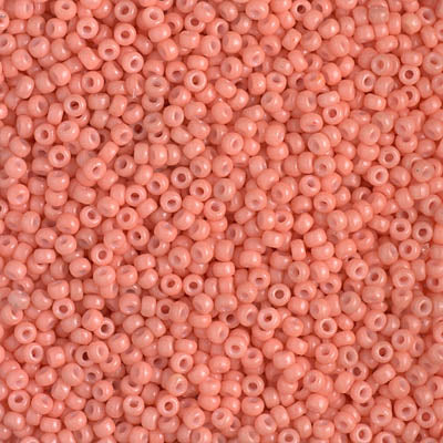 Miyuki 11 Round Seed Bead, 11-4462, Duracoat Opaque Dark Salmon