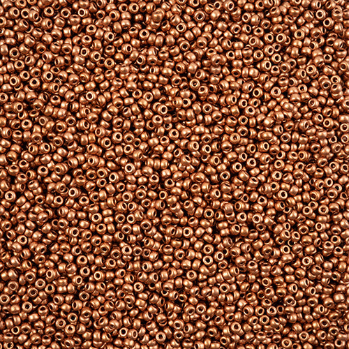 Miyuki 11 Round Seed Bead, 11-4589, Vintage Copper, 13 grams