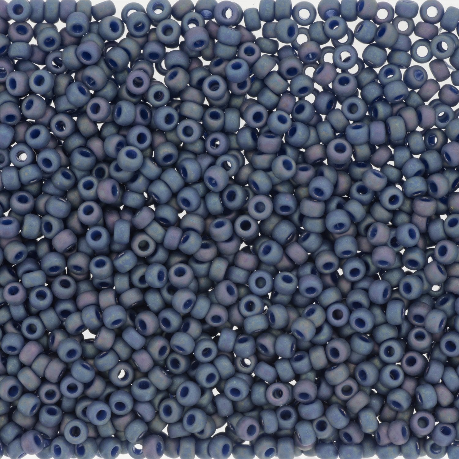 Miyuki Seed Beads - Frosted Opaque Glaze Rainbow Yellow 8/0