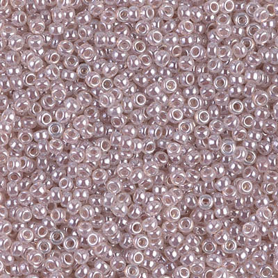 Miyuki 11 Round Seed Bead, 11-542, Light Mauve Ceylon, 13 grams