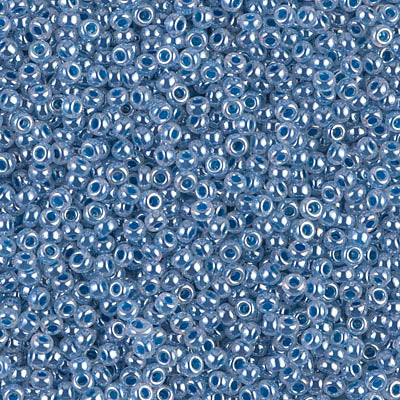 Miyuki 11 Round Seed Bead, 11-545, Dark Sky Blue Ceylon, 13 grams