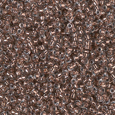 Miyuki 11 Round Seed Bead, 11-974, Copper Lined Pale Gray, 13 grams
