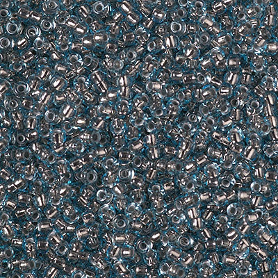 Miyuki 11 Round Seed Bead, 11-976, Copper Lined Light Aqua, 13 grams