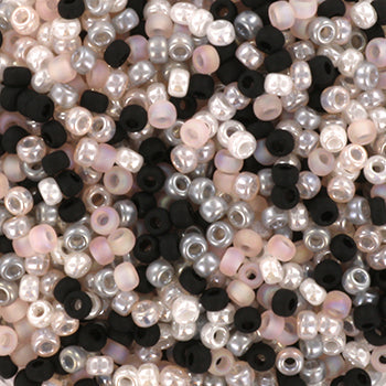 Miyuki 11 Round Seed Bead, Mix - Moonstone, 22 grams