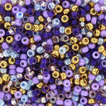 Miyuki 11 Round Seed Bead, Mix - Lilac Dreams, 22 grams