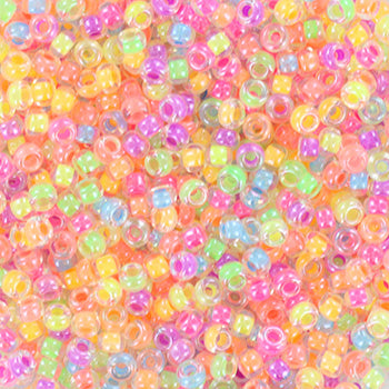Miyuki 11 Round Seed Bead, Mix - Neon Party, 22 grams