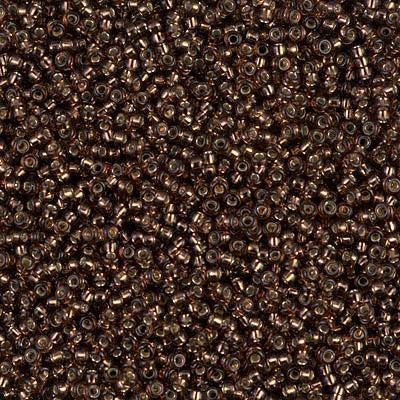 Miyuki 15/0 Round Seed Bead, 15-5D, Silver Lined Root Beer