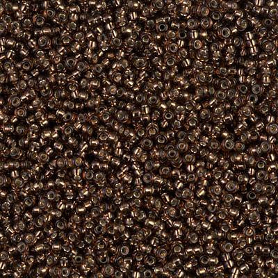 Miyuki 15/0 Round Seed Bead, 15-5D, Silver Lined Root Beer