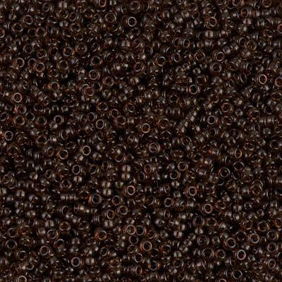 Miyuki 15/0 Round Seed Bead, 15-135, Transparent Root Beer