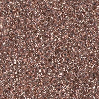 Miyuki 15/0 Round Seed Bead, 15-197, Copper Lined Crystal