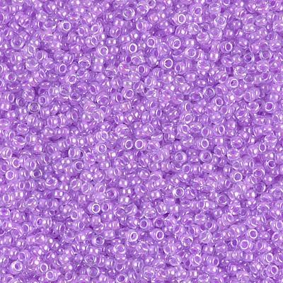 Miyuki 15/0 Round Seed Bead, 15-222, Orchid Lined Crystal