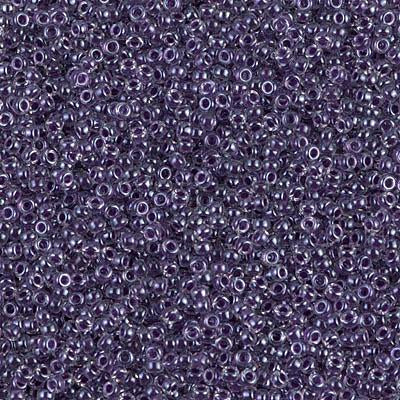 Miyuki 15/0 Round Seed Bead, 15-223, Grape Lined Crystal