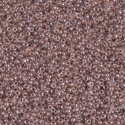 Miyuki 15/0 Round Seed Bead, 15-224, Cocoa Lined Crystal