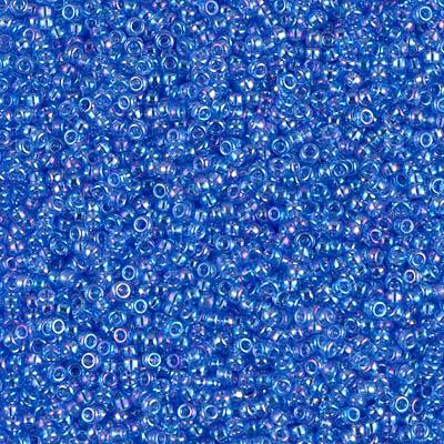 Miyuki 15/0 Round Seed Bead, 15-261, Transparent Sapphire AB