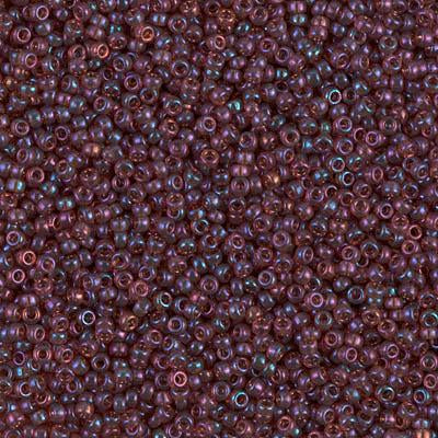 Miyuki 15/0 Round Seed Bead, 15-302, Claret Rainbow Gold Luster