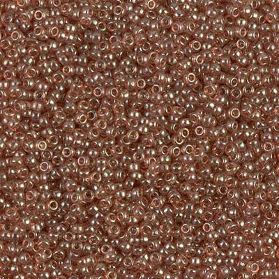 Miyuki 15/0 Round Seed Bead, 15-310, Peach Topaz Gold Luster