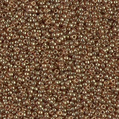 Miyuki 15/0 Round Seed Bead, 15-311, Topaz Gold Luster