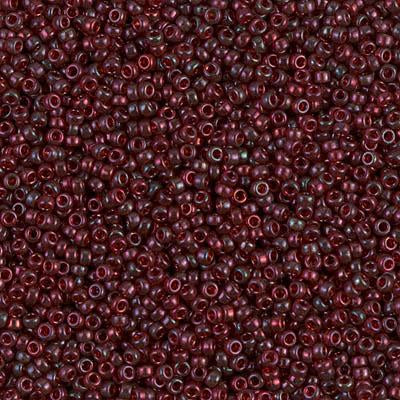 Miyuki 15/0 Round Seed Bead, 15-315, Burgundy Gold Luster