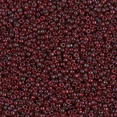 Miyuki 15/0 Round Seed Bead, 15-315, Burgundy Gold Luster