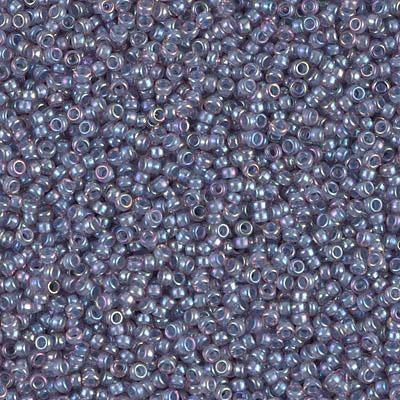 Miyuki 15/0 Round Seed Bead, 15-360, Lined Light Amethyst AB