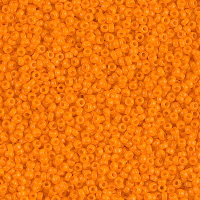 Miyuki 15/0 Round Seed Bead, 15-405, Opaque Tangerine