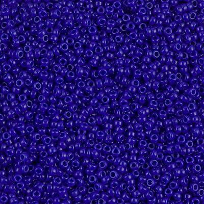 Miyuki 15/0 Round Seed Bead, 15-414, Opaque Cobalt