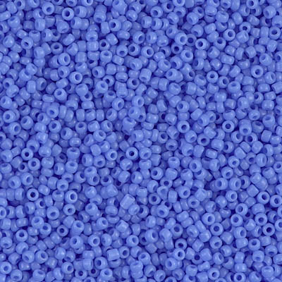 Miyuki 15/0 Round Seed Bead, 15-417L, Opaque Periwinkle