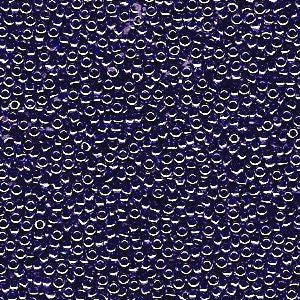 Miyuki 15/0 Round Seed Bead, 15-0434, Opaque Cobalt Blue Luster, 8 grams