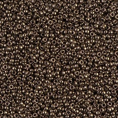 Miyuki 15/0 Round Seed Bead, 15-457, Metallic Dark Bronze