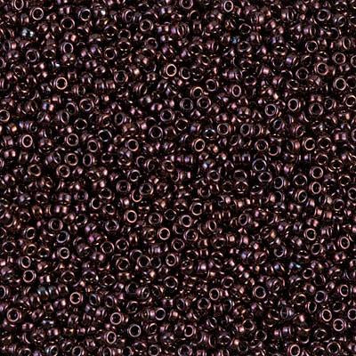 Miyuki 15/0 Round Seed Bead, 15-460, Metallic Dark Raspberry