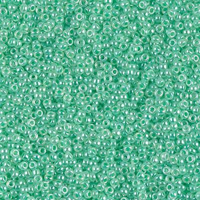 Miyuki 15/0 Round Seed Bead, 15-520, Mint Green Ceylon