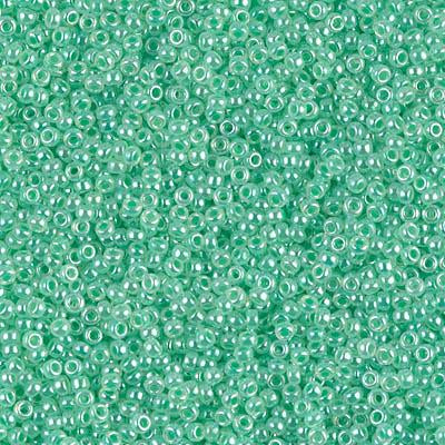 Miyuki 15/0 Round Seed Bead, 15-520, Mint Green Ceylon