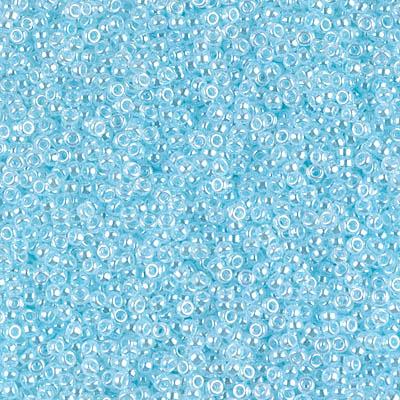 Miyuki 15/0 Round Seed Bead, 15-522, Light Aqua Ceylon