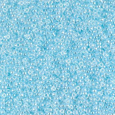 Miyuki 15/0 Round Seed Bead, 15-522, Light Aqua Ceylon