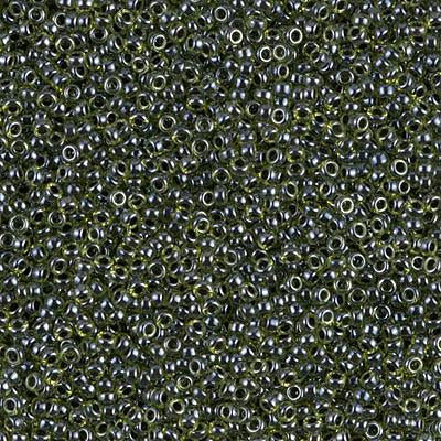 Miyuki 15/0 Round Seed Bead, 15-1816, Black Lined Chartreuse