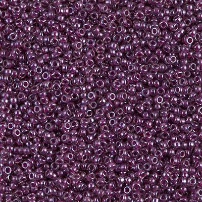 Miyuki 15/0 Round Seed Bead, 15-1834, Magenta Lined Amethyst