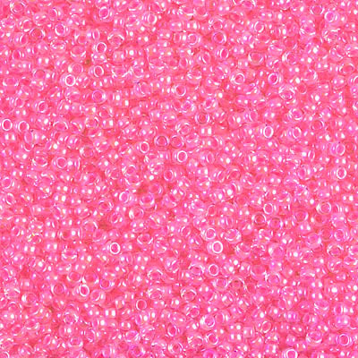 Miyuki 15 Round Seed Bead, 15-4299, Luminous Cotton Candy, 8 grams