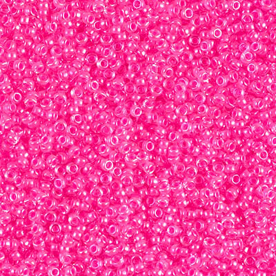 Miyuki 15 Round Seed Bead, 15-4301, Luminous Wild Strawberry, 8 grams