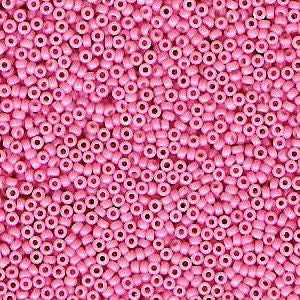 Miyuki 15 Round Seed Bead, 15-4465, Duracoat Dyed Opaque Guava, 8 grams