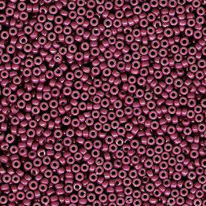 Miyuki 15 Round Seed Bead, 15-4468, Duracoat Dyed Opaque Pansy, 8 grams