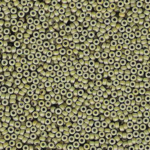 Miyuki 15 Round Seed Bead, 15-4474, Duracoat Dyed Opaque Cactus, 8 grams