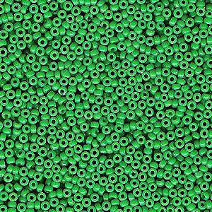 Miyuki 15 Round Seed Bead, 15-4476, Duracoat Dyed Opaque Fiji Green, 8 grams