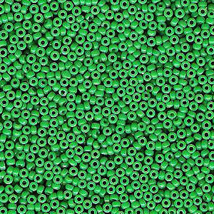 Miyuki 15 Round Seed Bead, 15-4476, Duracoat Dyed Opaque Fiji Green, 8 grams
