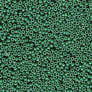 Miyuki 15 Round Seed Bead, 15-4477, Duracoat Dyed Opaque Spruce, 8 grams