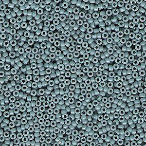 Miyuki 15 Round Seed Bead, 15-4479, Duracoat Dyed Opaque Moody Blue, 8 grams