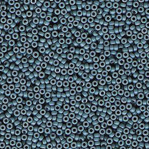 Miyuki 15 Round Seed Bead, 15-4485, Duracoat Dyed Opaque Juniper Berry, 8 grams